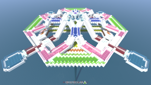 The floating Prismatic Arena, built by StTheo.