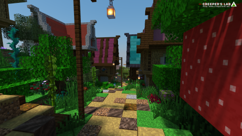 The town of Mistwind, seen here on September 2023. Build by Kimonellos.