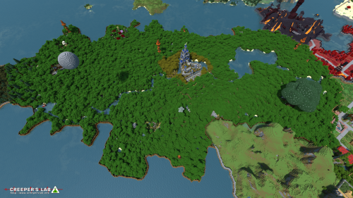 A global overview of the Lost Woods, seen in April 2021.