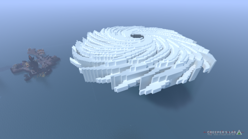 A major hurricane looms over the Shoals of the Departed. Built by SoraThePumpking and seen in October 2020.