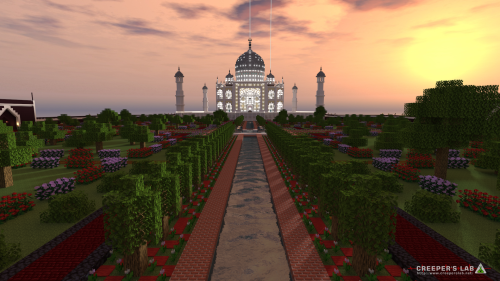 A refreshed Taj Mahal and its gardens. Original by WindRider, rebuilt by xLordItachix.