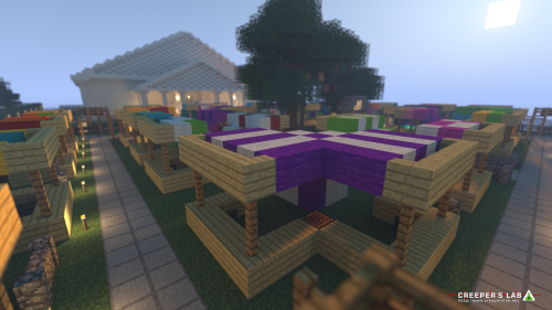 A colorful marketplace in Celzibar, built by MaximumRose.