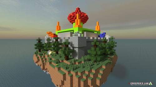 Dr. Cossack's Castle at the Creeper Citadel, as seen in April 2021.