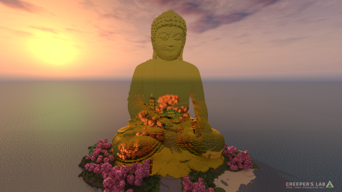 GroovyBanana's Buddha, at sunrise, seen here on March 2023.